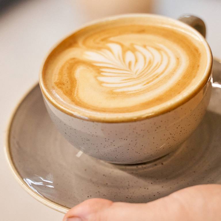 Fresh coffee, served in style